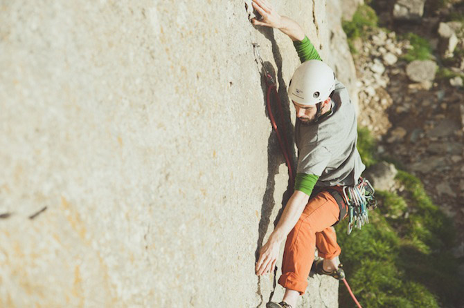 outdoor lead climbing tuition