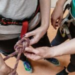 indoor climbing knots coaching